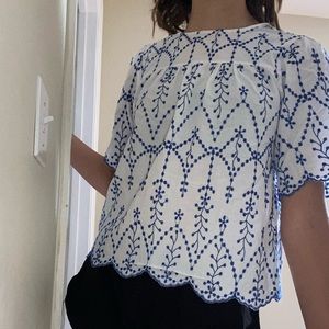 Summer embroidered blouse